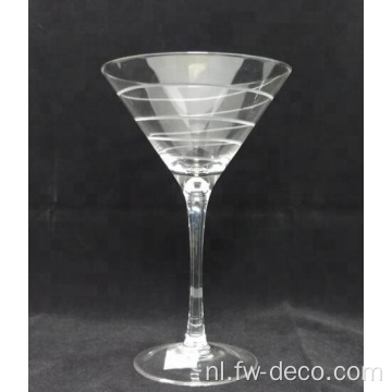 Aangepaste kristalheldere stengelcocktails Martini Glass